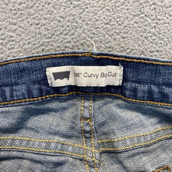 Levis 529 Blue Jeans Size 16 MMid Rise‎ Curvy Bootcut Stretch Denim,Casual - Picture 13 of 13